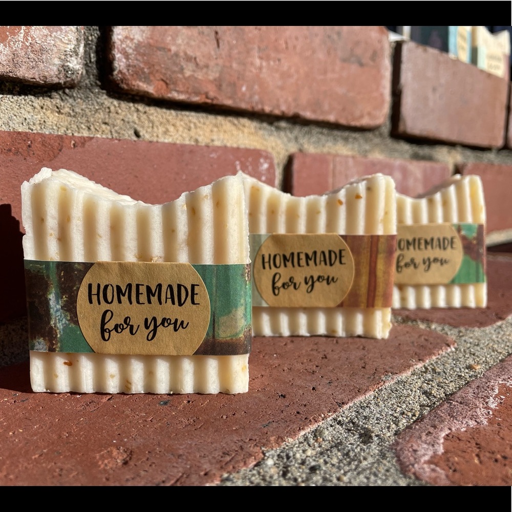 Handcrafted oatmeal honey soaps
